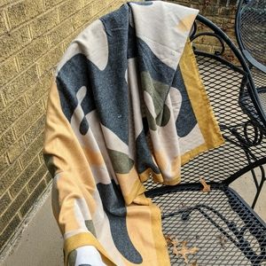 Shawl beautiful long NWT Mad Style yellow green